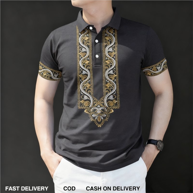2026 Mens Barong Polo Shirt fo - Vintage Collectible Buttons recension och pris