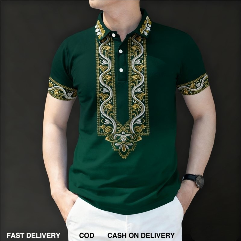 2026 Mens Barong Polo Shirt fo - Vintage Collectible Buttons recension och pris