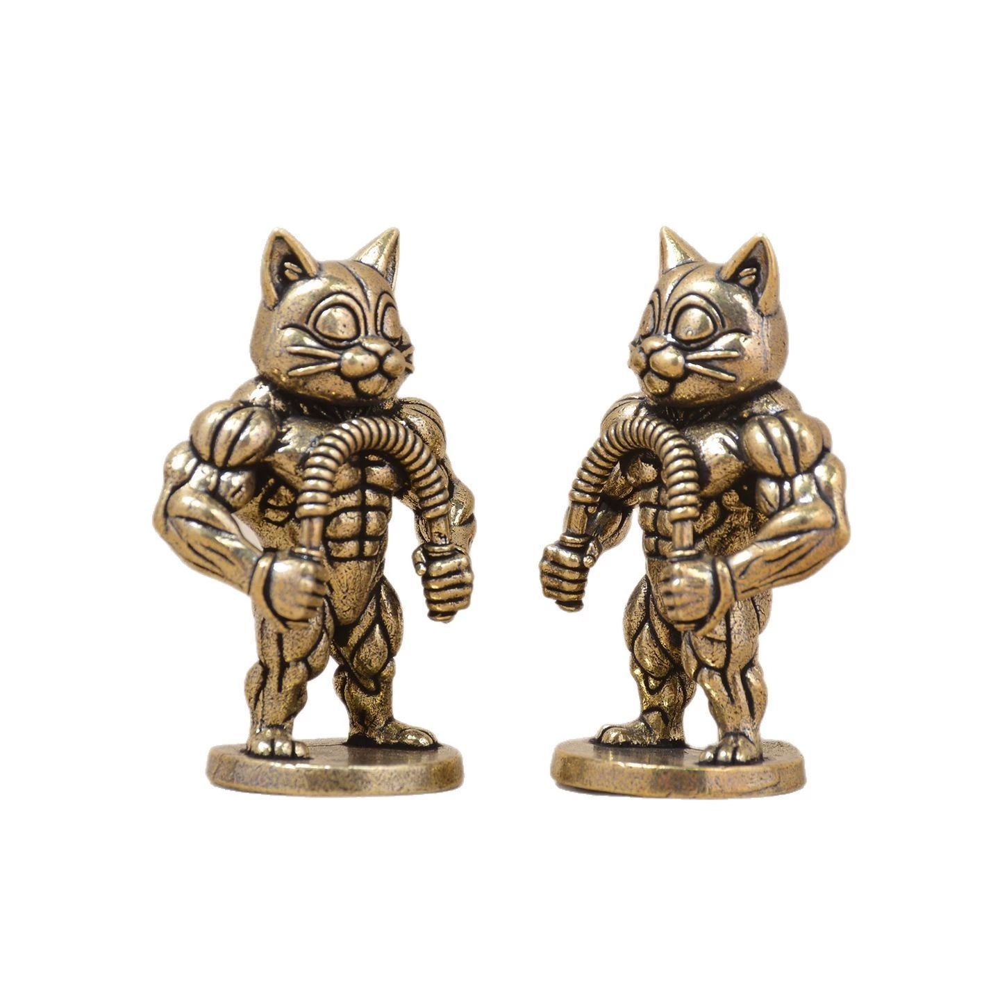 1PC Mini Brass Statue of A Mus - Vintage Collectible Christmas Ornaments recension och pris