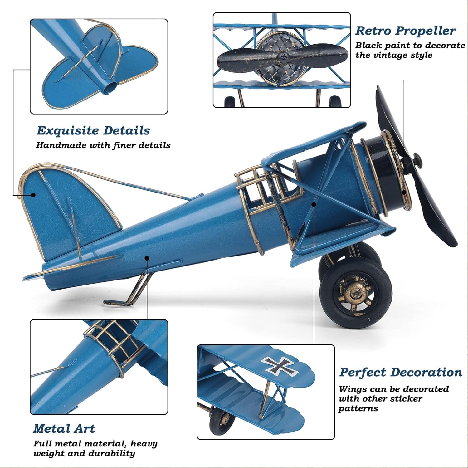 Vintage Metal Airplane Model R - Vintage Collectible Christmas Ornaments recension och pris