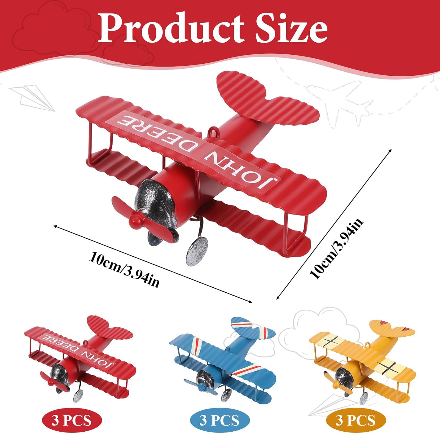Vintage Metal Airplane Model R - Vintage Collectible Christmas Ornaments recension och pris