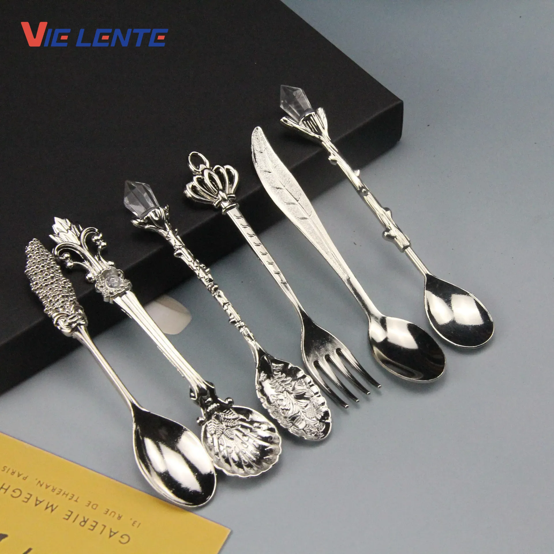 6pcs Set Ice Cream Spoon Jam S - Vintage Collectible Spoons recension och pris