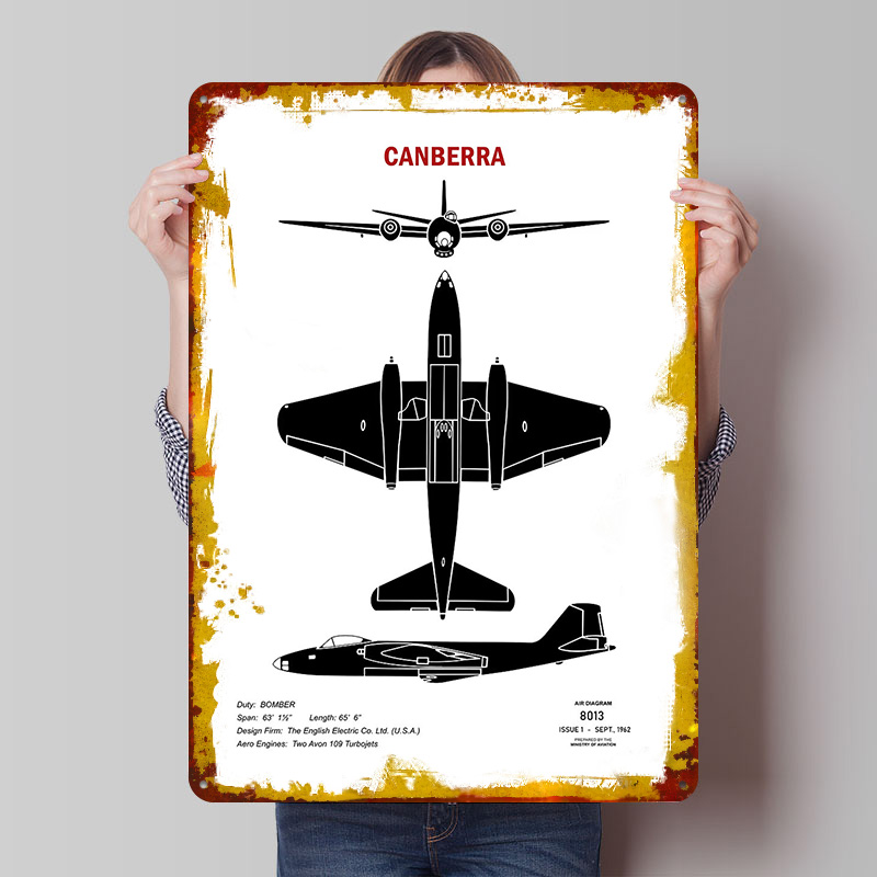 Canberra Recognition Tin Plaqu - Canberra Vintage & Collectible Centre Reviews recension och pris