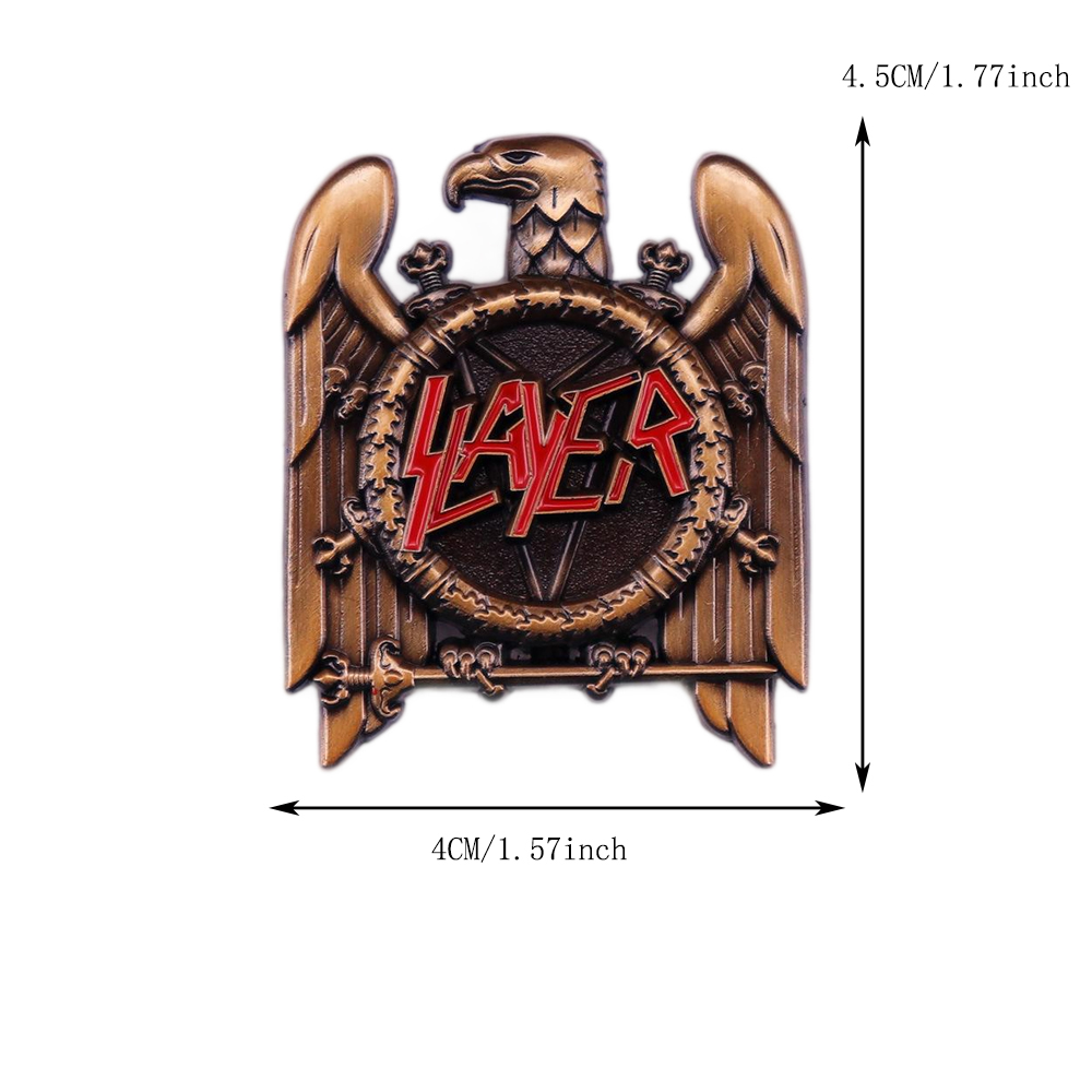 1pc Retro Heavy Metal Band Pop - Vintage Collectible Pins recension och pris