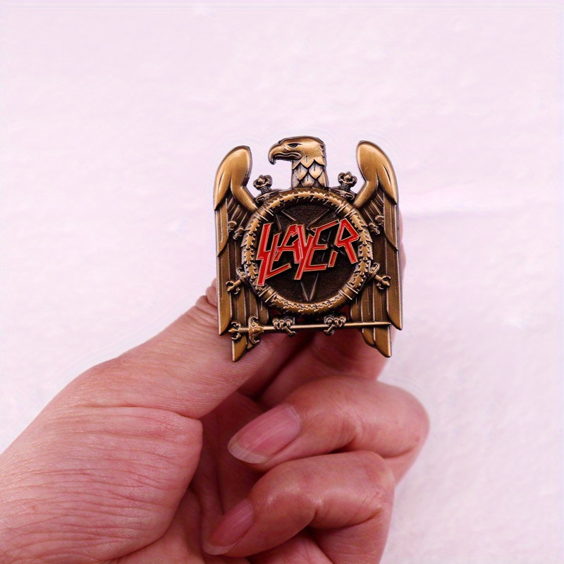 1pc Retro Heavy Metal Band Pop - Vintage Collectible Pins recension och pris