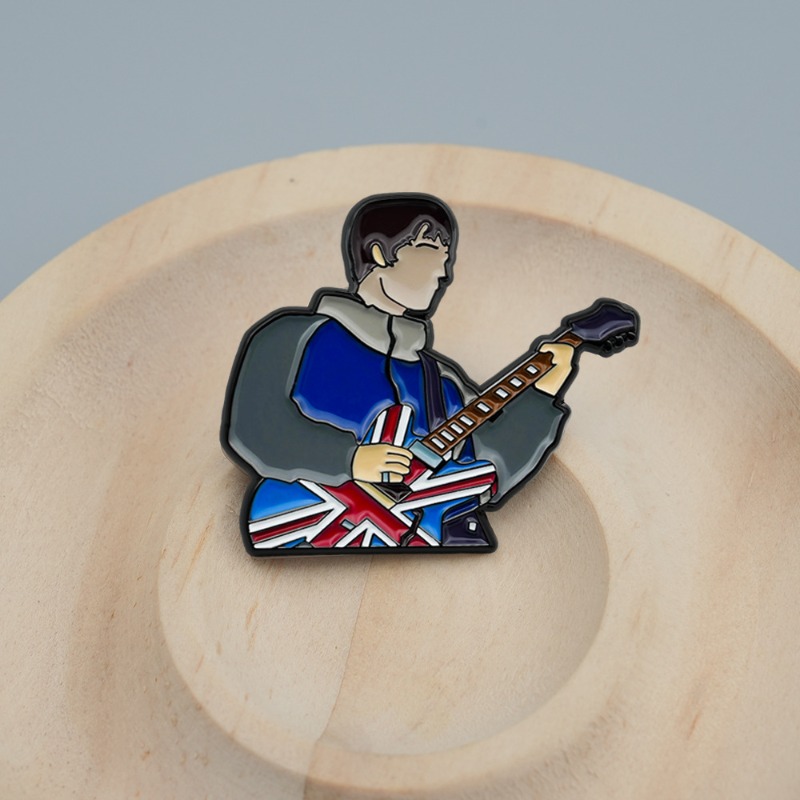 Vintage British Rock Guitar En - Vintage Collectible Pins recension och pris