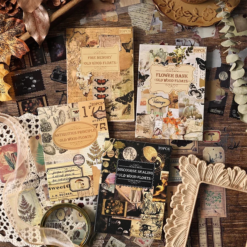 20 Sheets Vintage Die Cut Stic - Vintage Collectible Books recension och pris