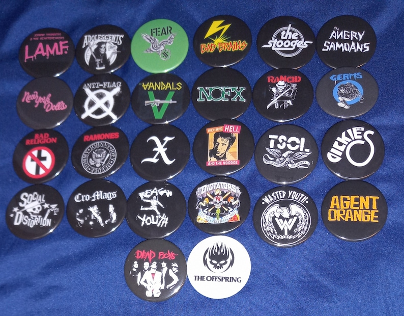 Vintage US Punk Rock Band Pinb - Vintage Collectible Pins recension och pris