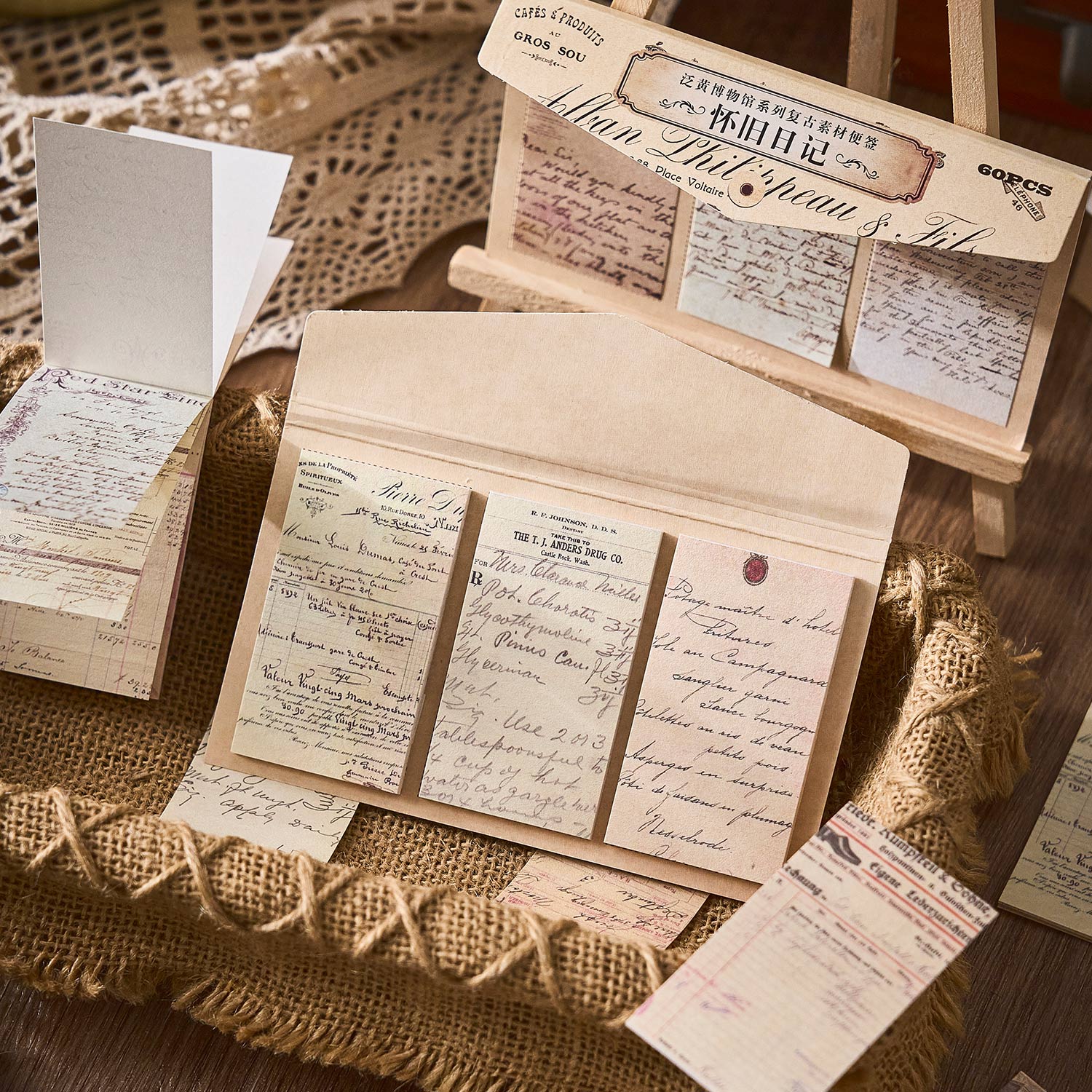 60pcs/pack Vintage Materials B - Vintage Collectible Books recension och pris