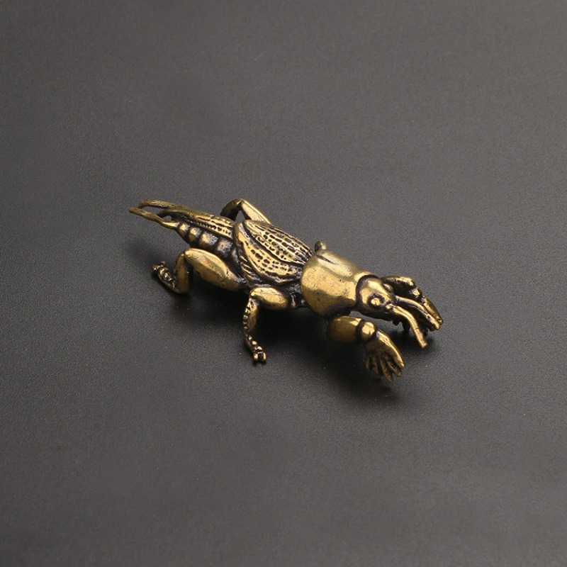 1 PC Solid Brass Carved Mini I - Vintage Collectible Christmas Ornaments recension och pris