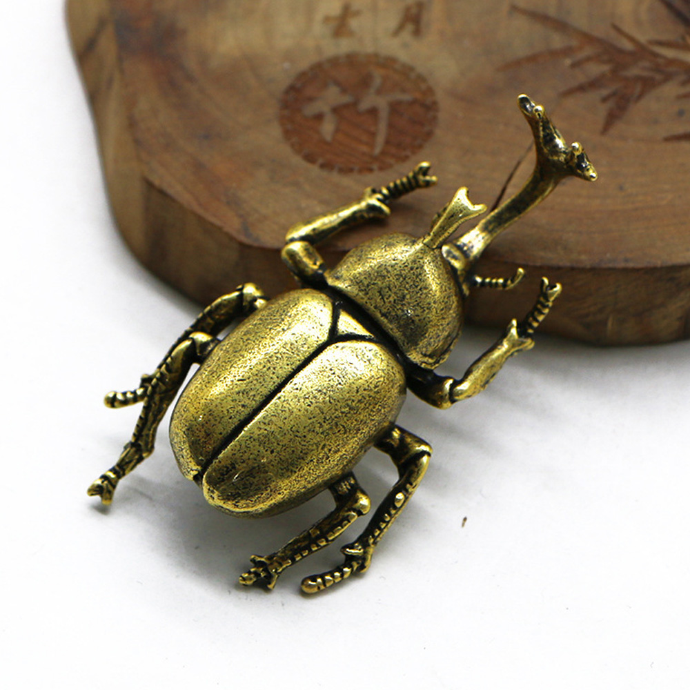 Vintage Brass Beetle Insect St - Vintage Collectible Christmas Ornaments recension och pris