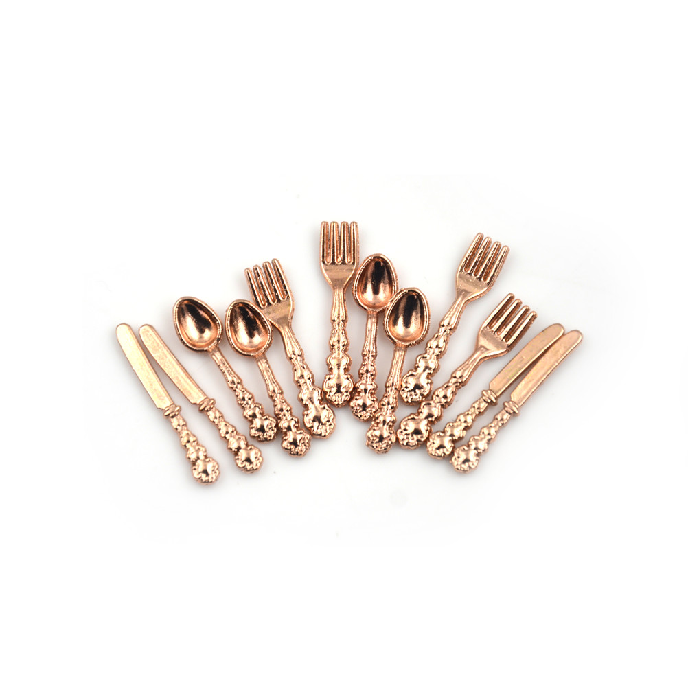12Pcs 1:12 Mini Vintage Dollho - Vintage Collectible Spoons recension och pris