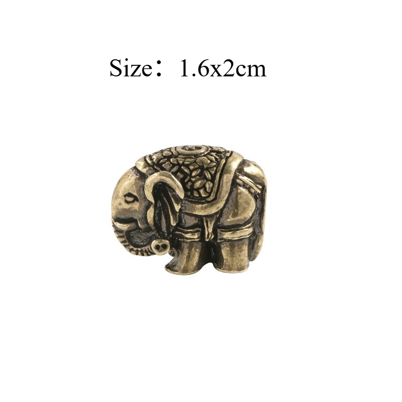 1 PC Cute Elephant Solid Brass - Vintage Collectible Christmas Ornaments recension och pris