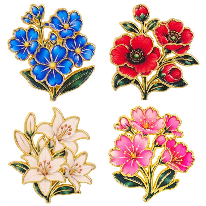Cute Vintage Colorful Floral E - Vintage Item recension och pris