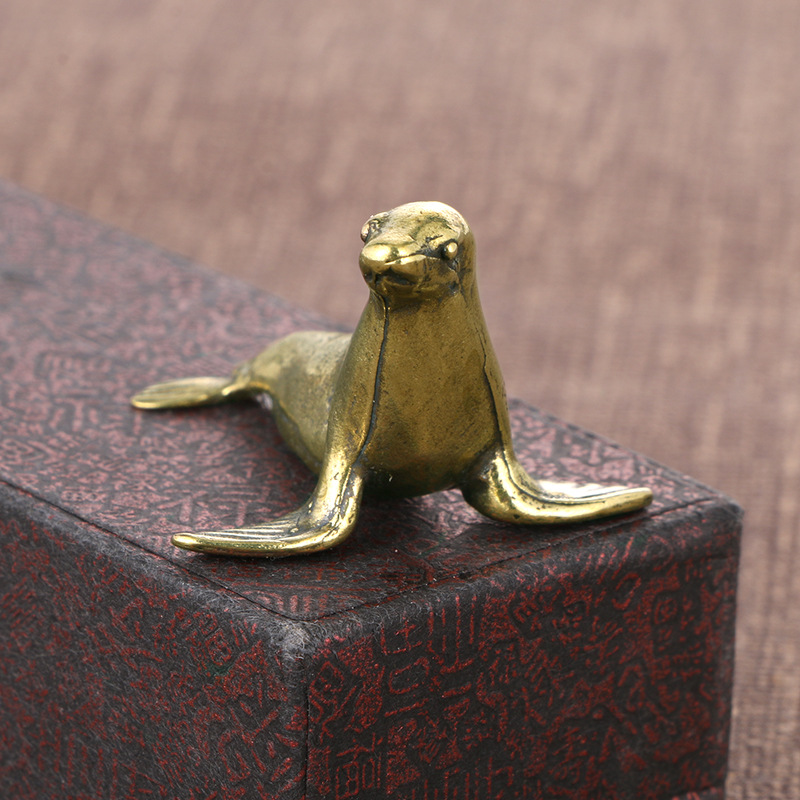 Brass Seal Desk Decoration Ani - Vintage Collectible Christmas Ornaments recension och pris