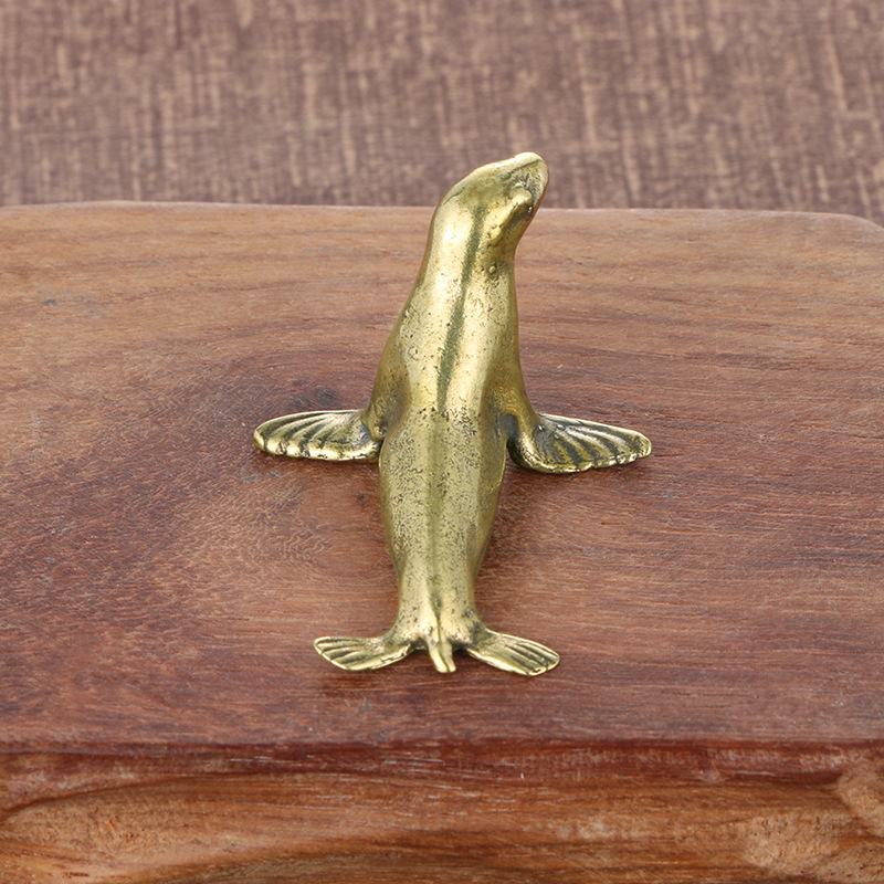Brass Seal Desk Decoration Ani - Vintage Collectible Christmas Ornaments recension och pris