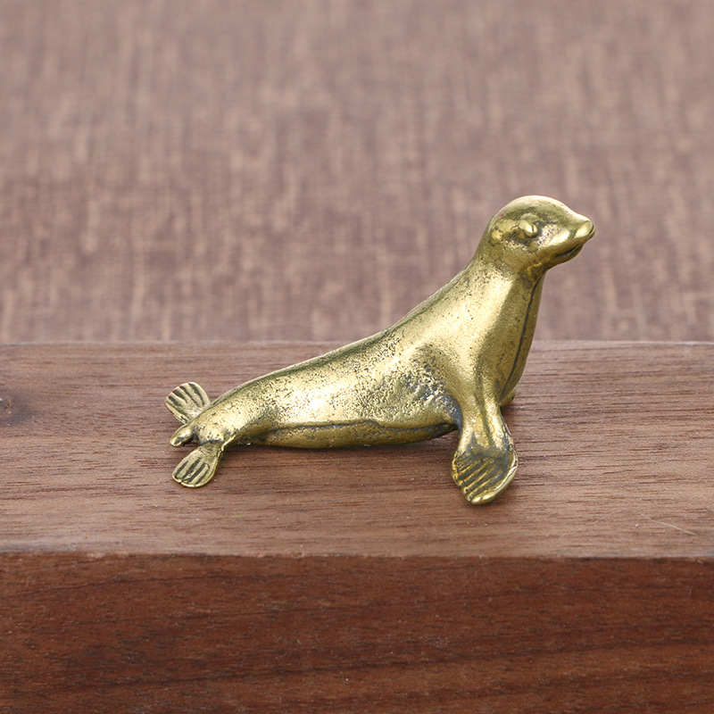 Brass Seal Desk Decoration Ani - Vintage Collectible Christmas Ornaments recension och pris